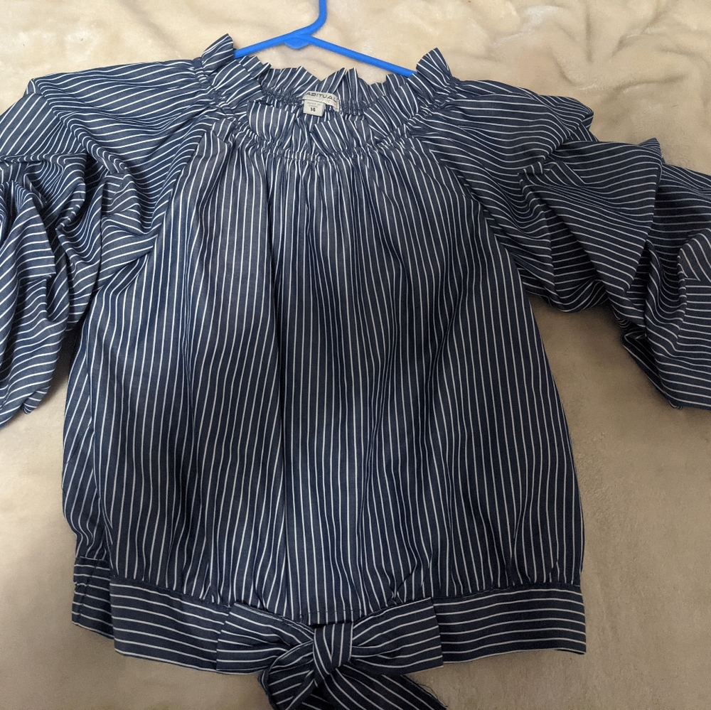 Striped top, never worn before.